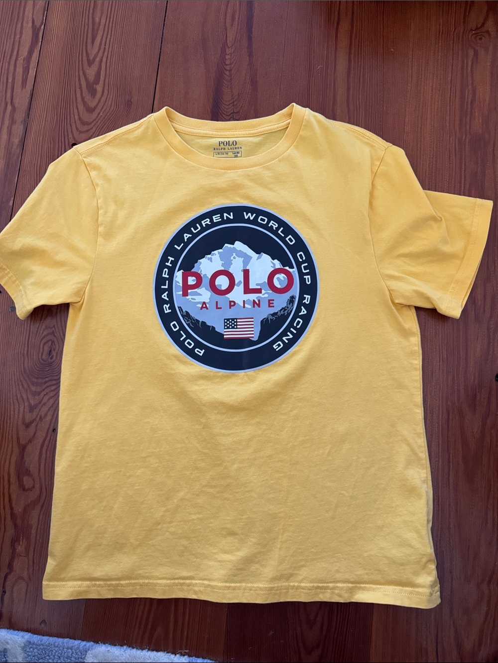 Polo by Ralph Lauren Yellow Polo Alpine Graphic Tee